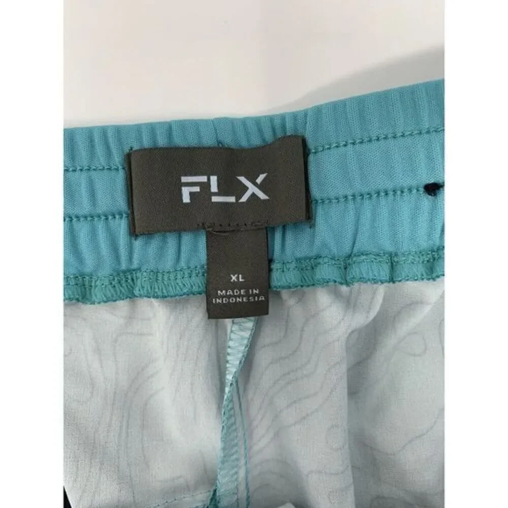 FLX‎ Aqua Teal Dynamic Stretch Men's Board Shorts Size XL